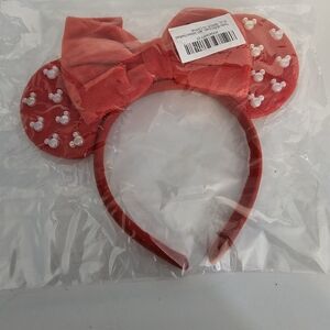 Red Minnie Mouse Ears Headband